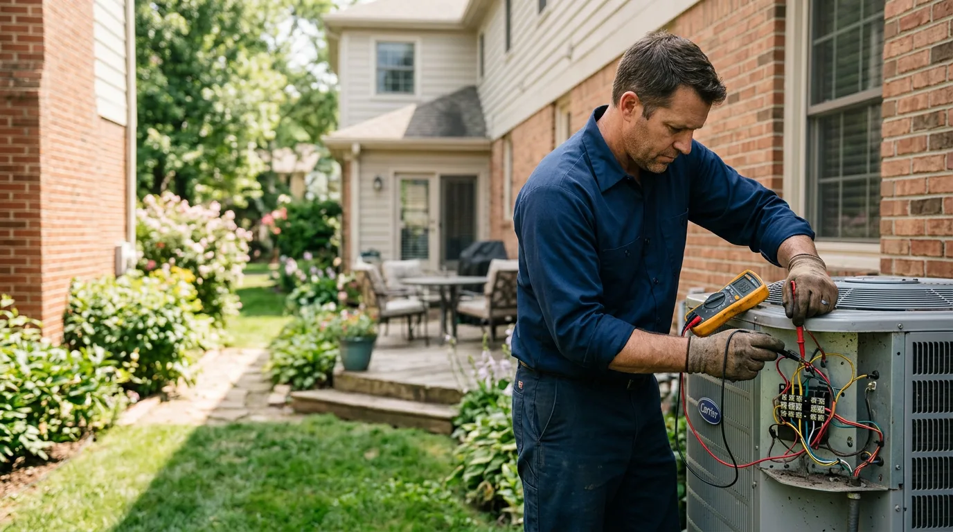 HVAC technician working near Boston, MA